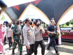 Kapolres Banjar Dampingi Kapolda Jabar Cek Kesiapan Pos Pam Cijolang Perbatasan Jabar – Jateng