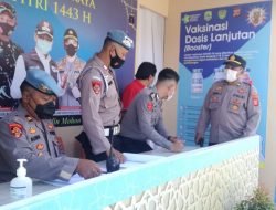 Kasi Propam Polres Majalengka Cek Personil di Pos Pam Ops Ketupat Lodaya 2022 Majalengka