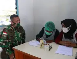 SUKSESKAN PROGRAM PEMERINTAH, SATGAS 412 KOSTRAD LAKSANAKAN VAKSINASI COVID-19 DOSIS LANJUTAN