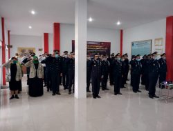 Puncak Peringatan Hari Bakti Pemasyarakatan Ke-58, Rutan Kelas IIB Boyolali Mengikuti Upacara Secara Virtual