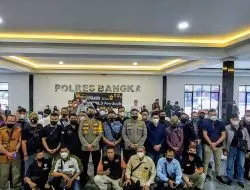Silaturahmi Kapolres Bangka Bersama Media Mitra Digedung Tri Brata