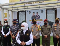 Gubernur Khofifah Tinjau Kesiapan Pos Pelayanan Terpadu Di Rest Area 575A Ngawi