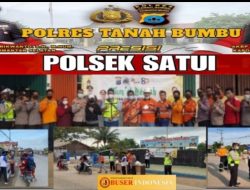 Giat Sosial Polsek Satui Polres Tanbu,PT.Arutmin dan Donator Rutin Berikan Nasi Bungkus Gratis jumat Berkah