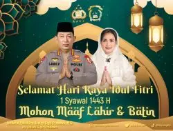 Kapolri Ucapkan Selamat Idul Fitri: Perkokoh Kebersamaan dan Rajut Persatuan Wujudkan Indonesia Tangguh dan Tumbuh