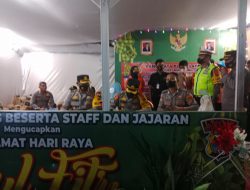 Kapolres Belitung Timur Lakukan Pengecekan Pos Pam Ops Ketupat Dimalam Takbiran