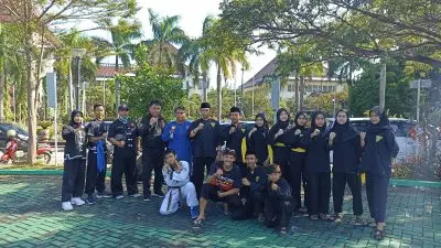 Pelepasan Atlit PPSI  FORPROV JABAR IV 2022 Oleh Bupati Bekasi di halaman Kantor Bupati Bekasi