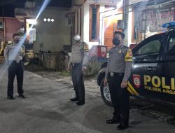 Patroli Malam Hari, Polsek Argapura Sambangi Obvit Perbankan Guna Menjaga Kamtibmas