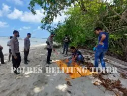 Mayat Mr X Ditemukan di Pantai Batu Belida Simpang Pesak