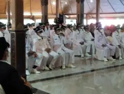 Bupati Cilacap Lantik 44 Kepala Desa hasil Pilkades Serentak Tahap l tahun 2022
