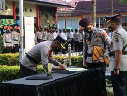 Giat Sertijab Kapolsek Lembak , Kapolsek Rambang Lubai Dan Kapolsek Gelumbang