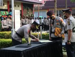 Giat Sertijab Kapolsek Lembak , Kapolsek Rambang Lubai Dan Kapolsek Gelumbang