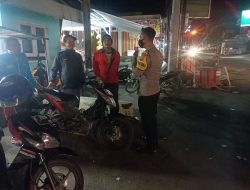 Cegah Gangguan Kamtibmas dan Berikan Imbauan Prokes, Anggota Polsek Maja Patroli Dialogis Pada Malam Hari
