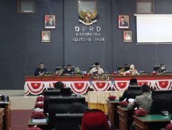 DPRD Beltim Sah Kan 5 Buah Raperda