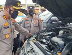 Jelang Ops Libas 2022, Kapolres Majalengka Cek Kendaraan Randis Patroli Polsek Jajaran