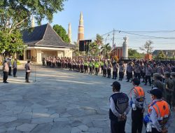 Polres Majalengka Gelar Apel Pasukan Dalam Rangka Pengamanan Unras Dari Serikat Pekerja Majalengka