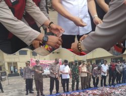 Polres Empat Lawang Musnahkan Miras Serta Petasan Berbahaya