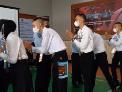 Pegawai Lapas Narkotika Purwokerto Laksanakan Apel dan Halal Bihalal 