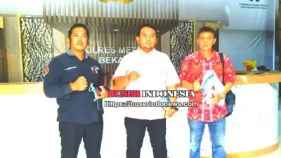 Korban Kasus Dugaan Penipuan Dan Penggelapan Buka Laporan Di Polres Metro Bekasi Di Dampingi Kuasa Hukum  Law Firm Tris Partners