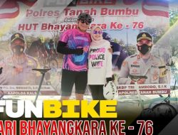 Meriahkan HUT Bhayangkara ke-76 Polres Tanah Bumbu adakan Fun Bike dibatulicin Kalsel