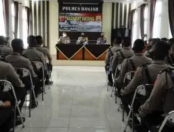 Polres Banjar Menerima 25 Siswa Latja Diktuba Polri Angkatan 47