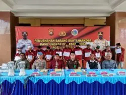 Polda Sumsel Musnahkan Narkoba Jenis Shabu