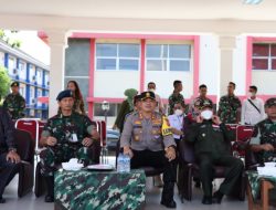 Kapolres Majalengka Hadiri Upacara Pemberangkatan Satgas Sat Organik Yonif R 321 / GT di Wilayah Papua