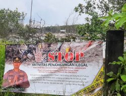 Polres Bangka Melalui Satreskrim Melaksanakan Penertiban Dan Pemasangan Spanduk Himbauan