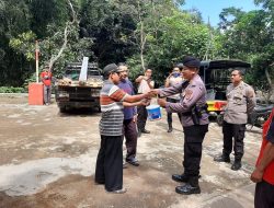 Sambut Hari Bhayangkara, Aksi Sosial Sat Samapta Polres Majalengka Berikan Bantuan Material Bahan Bangunan Masjid