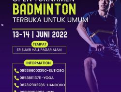 Polres Pagar Alam Adakan Kejuaraan Badminton Dalam Rangka HUT Bhayangkara Ke -76