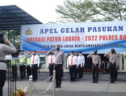 Polres Banjar Melaksanakan Apel Gelar Pasukan Ops Patuh Lodaya Tahun 2022