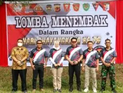 Dalam Rangka Hari Ulang Tahun Bhayangkara Ke 76 Polres Purwakarta Gelar Lomba Menembak