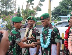 Dandim Banjarnegara Lepas 10 Bintara Otsus Kembali ke Papua