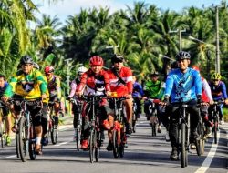 Kapolres Bangka Beserta Forkopimda Bangka Melaksanakan Start Sepeda Gembira Fun Bike