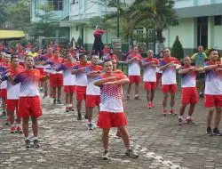 Danrem 071/Wijayakusuma Senam Aerobik Bersama Kuatkan Soliditas dan Kebersamaan