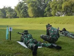 Latih Kemampuan Prajurit, Korem 071/Wijayakusuma Gelar Latihan Menembak.
