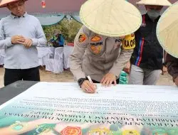 Kapolres Beltim Bersama Forkopimda Kab Beltim Melakukan Penghijauan Kembali Lahan Ex Tambang Timah Tahap Ke 2