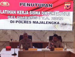 Selesai Lakukan Latja (Latihan Kerja) di Polres Majalengka, Ini Pesan Wakapolres Kepada Siswa