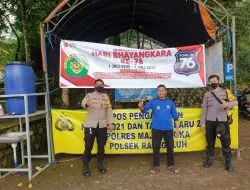 Pastikan Protokol Kesehatan, Bhabinkamtibmas Pantau Objek Wisata Prabu Siliwangi