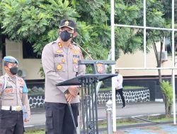 Kapolres Majalengka Pimpin Apel Pagi Ingatkan Anggota Jaga Pola Makan dan Kebersihan