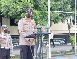 Kapolres Majalengka Pimpin Apel Pagi Ingatkan Anggota Jaga Pola Makan dan Kebersihan