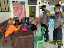 Polsek Sukahaji Lakukan Monitoring Laju Percepatan Capaian Vaksinasi Massal