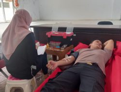 Hari Bhayangkara ke 76, Polsek Ligung Gelar Donor Darah Bersama Koramil dan Warga