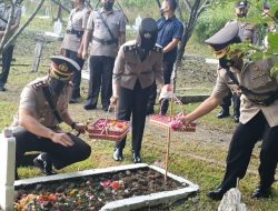 Sambut Hari Bhayangkara ke-76, Polres Majalengka Gelar Upacara Ziarah dan Tabur Bunga di TMP Sawala Kadipaten