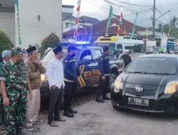 Polsek Argapura Berikan Pengamanan Keberangkatan Calon Jemaah Haji Gel.2 Kloter 39 Dari KBIHU Nuurul Falaah