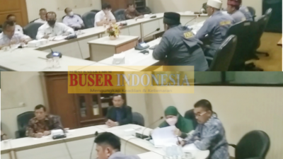 Rapat kerja komisi 1 DPRD Kab. Bekasi bersama Kepala Dinas Pemkab Bekasi dan PKBU