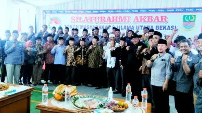 PKBU Gelar Silaturahmi Akbar Tokoh Masyarakat Dan Ulama Utara Bekasi Di Halaman STAI Attaqwa Bekasi