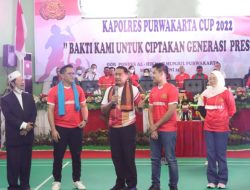 Turnamen Badminton Kapolres Purwakarta Cup 2022 Diapresiasi KONI