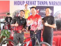 Meriahkan HANI 2022, Polres Purwakarta dan ISSI Gelar Gowes  Sehat Tanpa Narkoba