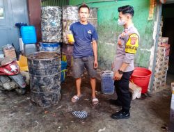 Polsek Cikijing Patroli Wilayah Monitoring Ketersediaan MGC di Toko Kelontongan