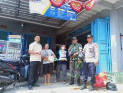 Bhabinkamtibmas Polsek Lemahsugih Monitoring Penyaluran BPNT di Desa Margajaya